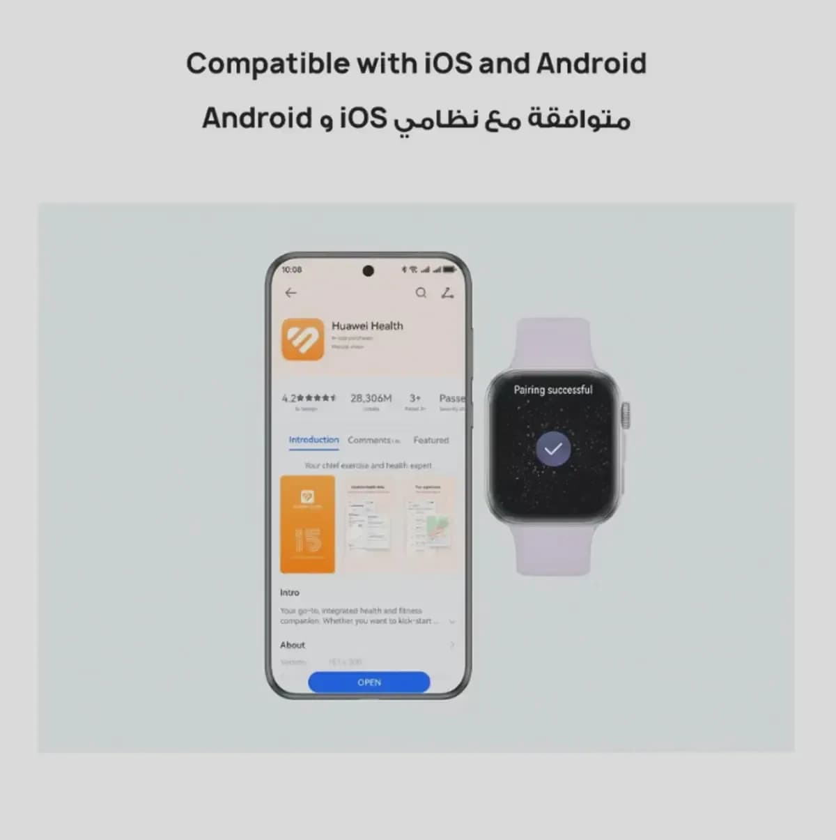 HUAWEI Watch FIT4 Smart Watch, 1.82” Display, 100+ Sports modes, Fitness and Sleep Tracker, Heart Rate Monitor, Emotional Wellbeing Assistant, up to 10-Day Battery Life, iOS & Android White-2-2