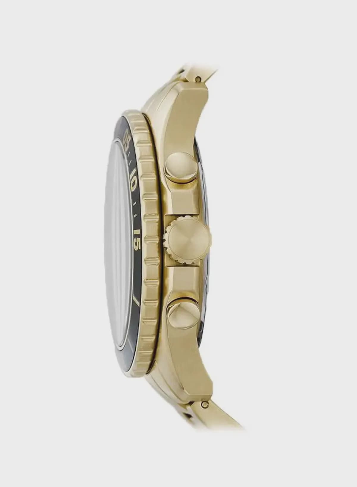 Fossil Men's Water Resistant Chronograph Watch FS5727 - 46 mm - Gold-1-1