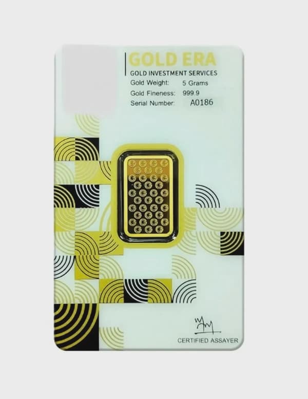 Gold Era 24K (999.9) 5G Gold Bar - Variable Design