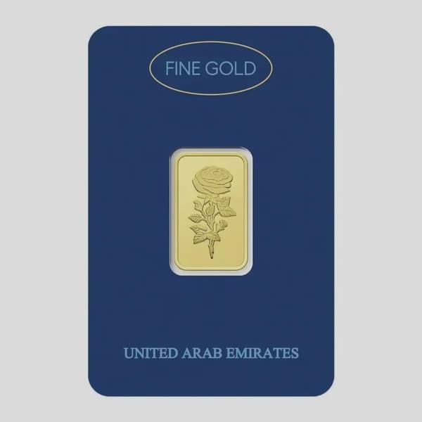 Dubai Gold 10 Grams Pure 999.9 Fine Gold Bar - Variable Design