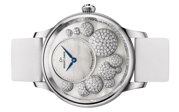 Jaquet-Droz Petite Heure Minute | Diamonds 41mm White Gold case with Mother of Pearl Dial | Condition: New | Year of production 2018 (Approximation) | Original box | Original papers