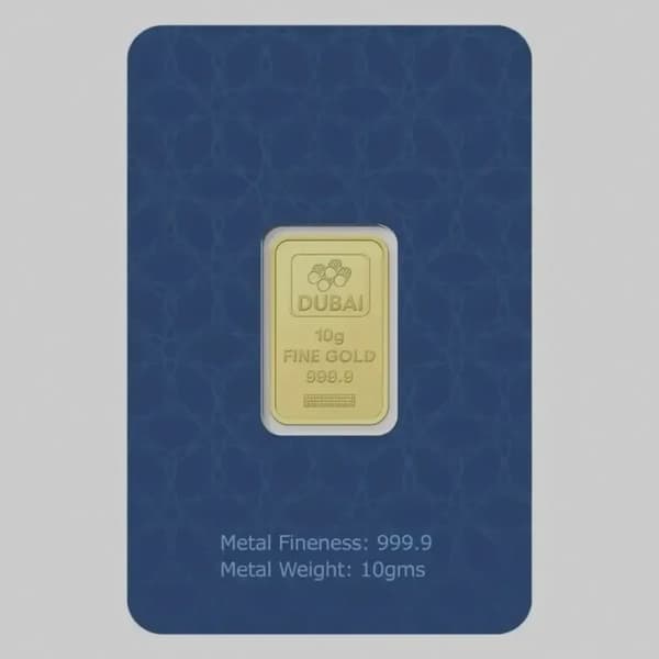 Dubai Gold 10 Grams Pure 999.9 Fine Gold Bar