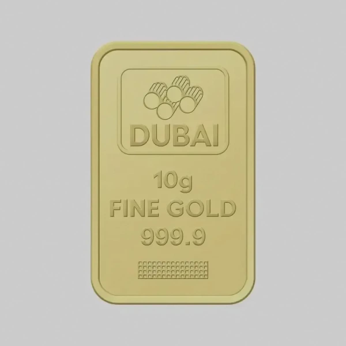 Dubai Gold 10 Grams Pure 999.9 Fine Gold Bar-1-1