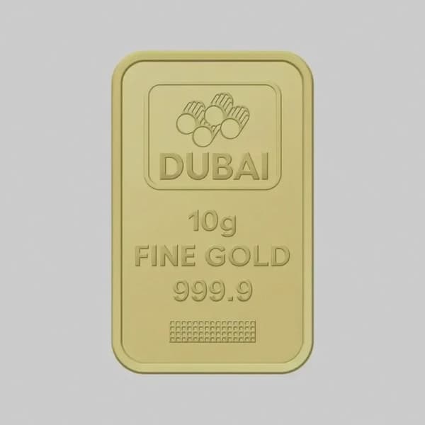Dubai Gold 10 Grams Pure 999.9 Fine Gold Bar