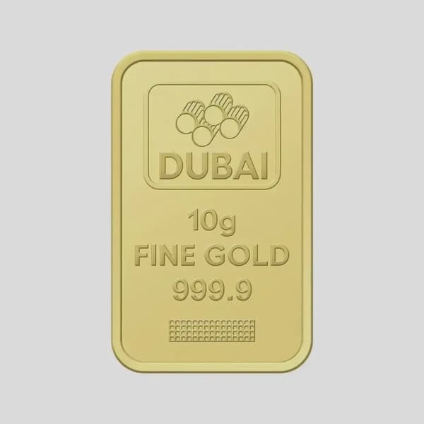 Dubai Gold 10 Grams Pure 999.9 Fine Gold Bar