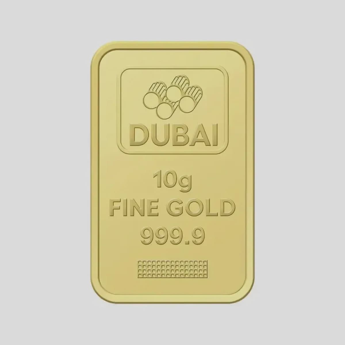 Dubai Gold 10 Grams Pure 999.9 Fine Gold Bar - Variable Design-3-3