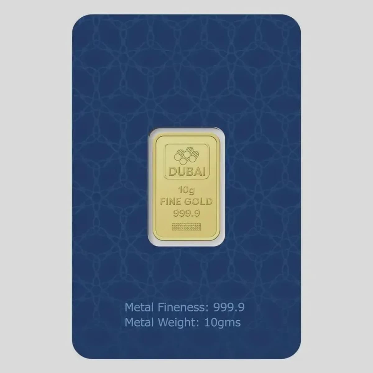 Dubai Gold 10 Grams Pure 999.9 Fine Gold Bar - Variable Design-1-1