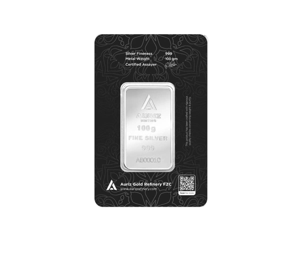 Auriz Mint 100g Fine Silver Bar-1-1