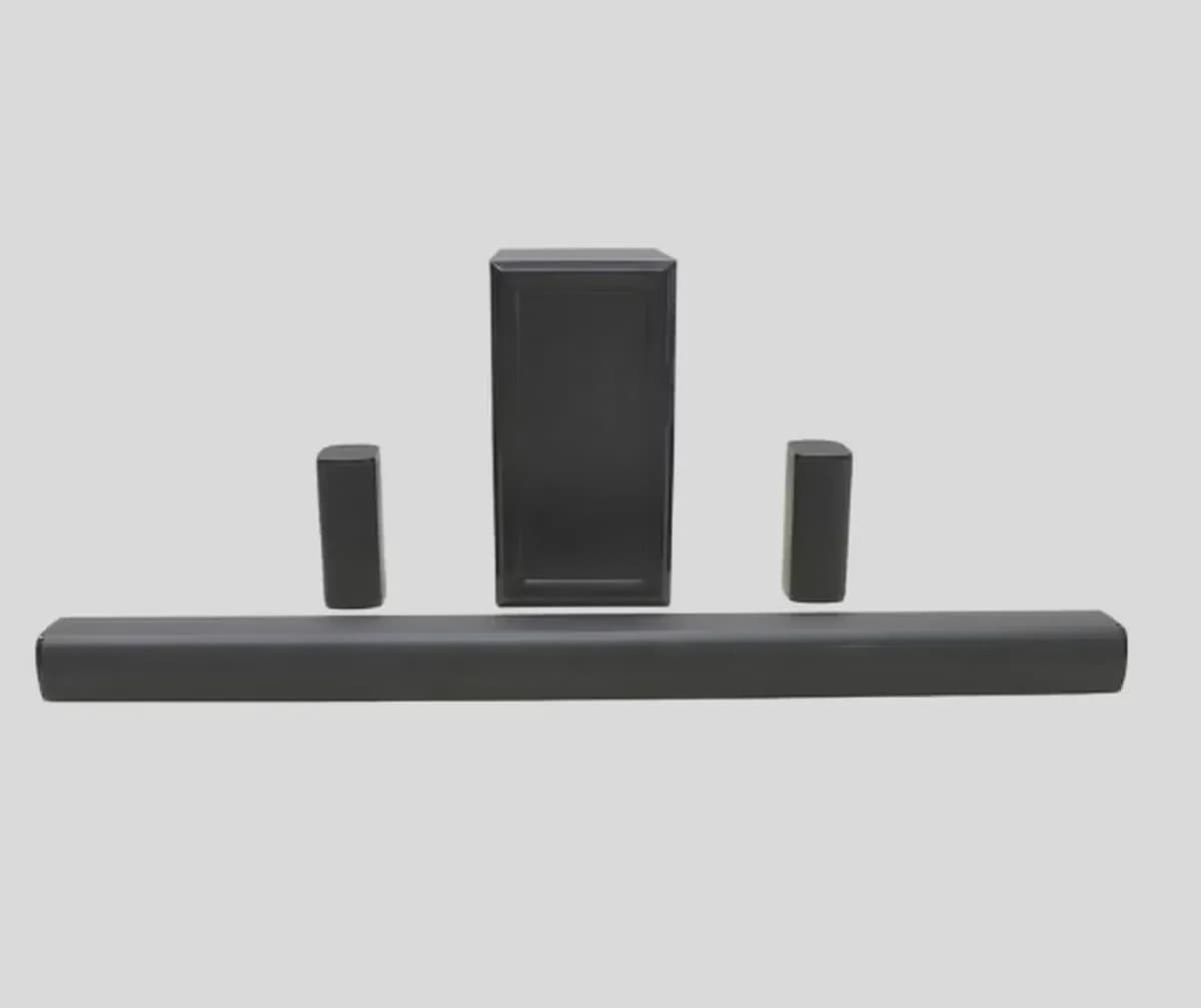JVC 5.1Ch Soundbar With Wireless Subwoofer Home Theatre-3600W PMPO With Bluetooth, USB, SD Card Compatible TH-N430B Black-1-1