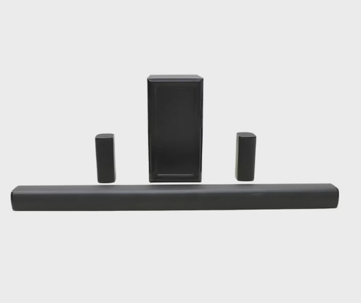 JVC 5.1Ch Soundbar With Wireless Subwoofer Home Theatre-3600W PMPO With Bluetooth, USB, SD Card Compatible TH-N430B Black-2-2