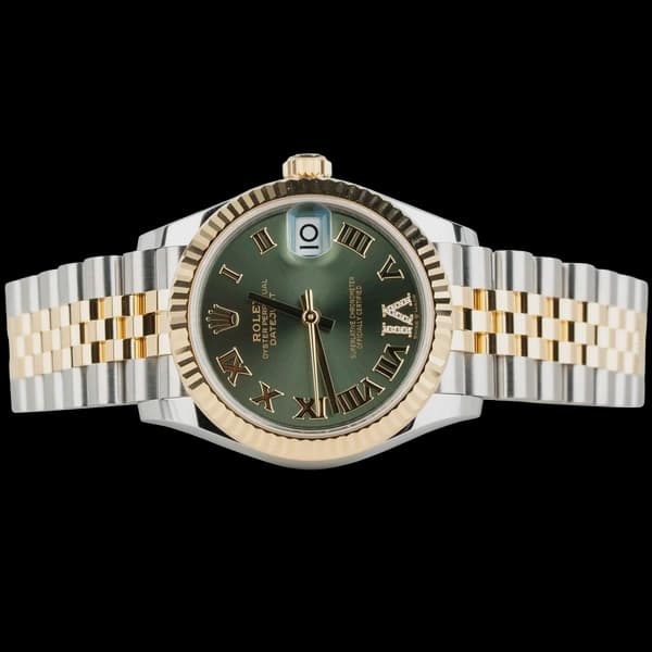 Rolex Datejust 31 | Green Roman VI Diamond Dial 31mm | Condition: New | Year of production 2025 | Original box | Original papers