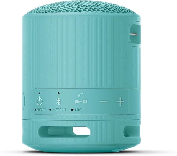 Sony XB100 Portable Wireless Speaker | Extra BASS, 16 hour battery life, IP67 Waterproof and dustproof rating - Blue