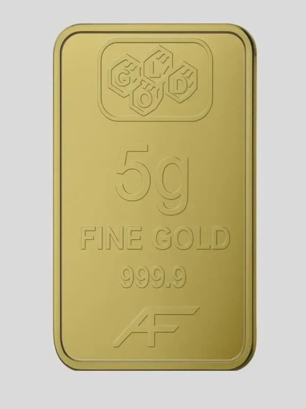 24K Gold Bar 5 gram Gold Bar Al Fardan UAE (999.9% Pure Gold)