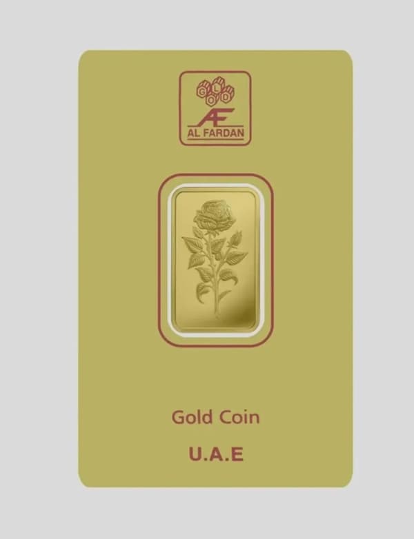 24K Gold Bar 5 gram Gold Bar Al Fardan UAE (999.9% Pure Gold)