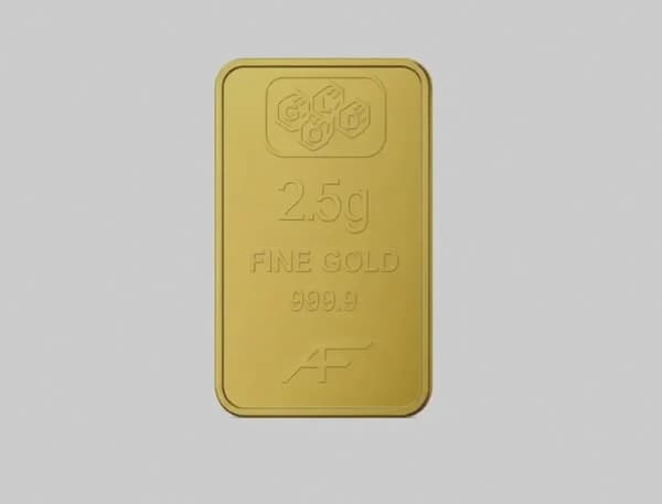 24K Gold Bar 2.5 gram Gold Bar Al Fardan UAE (999.9% Pure Gold)