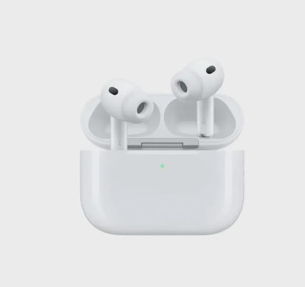 Apple AirPods Pro 3 Wireless Earbuds, Bluetooth Headphones, Active Noise Cancellation, Hearing Test, Hearing Aid,Hearing Protection features, Heart rate sensing during workouts, Live Translation, High-Fidelity Sound, H2 Chip, USB-C Charging - White