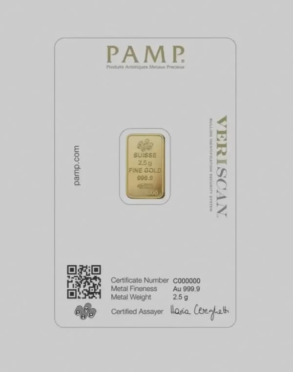 PAMP 24KT - 2.5g Suisse Pamp