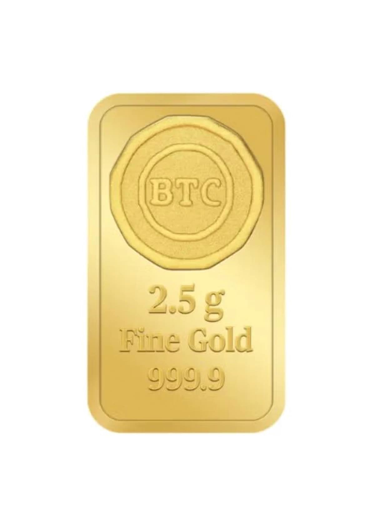 BTC 2.5g Gold Ingot 24K - Variable Design-2-2