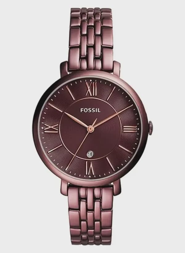 Fossil Women's Stainless Steel Analog Wrist Watch ES4100 - 26 mm - Red