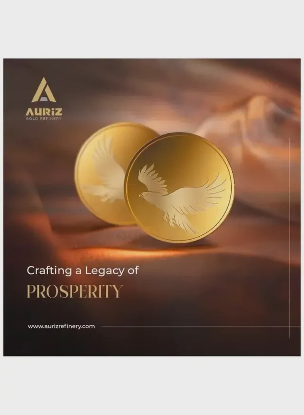 Auriz Minting 20gm 24K Gold Bar - Variable Design-2-2