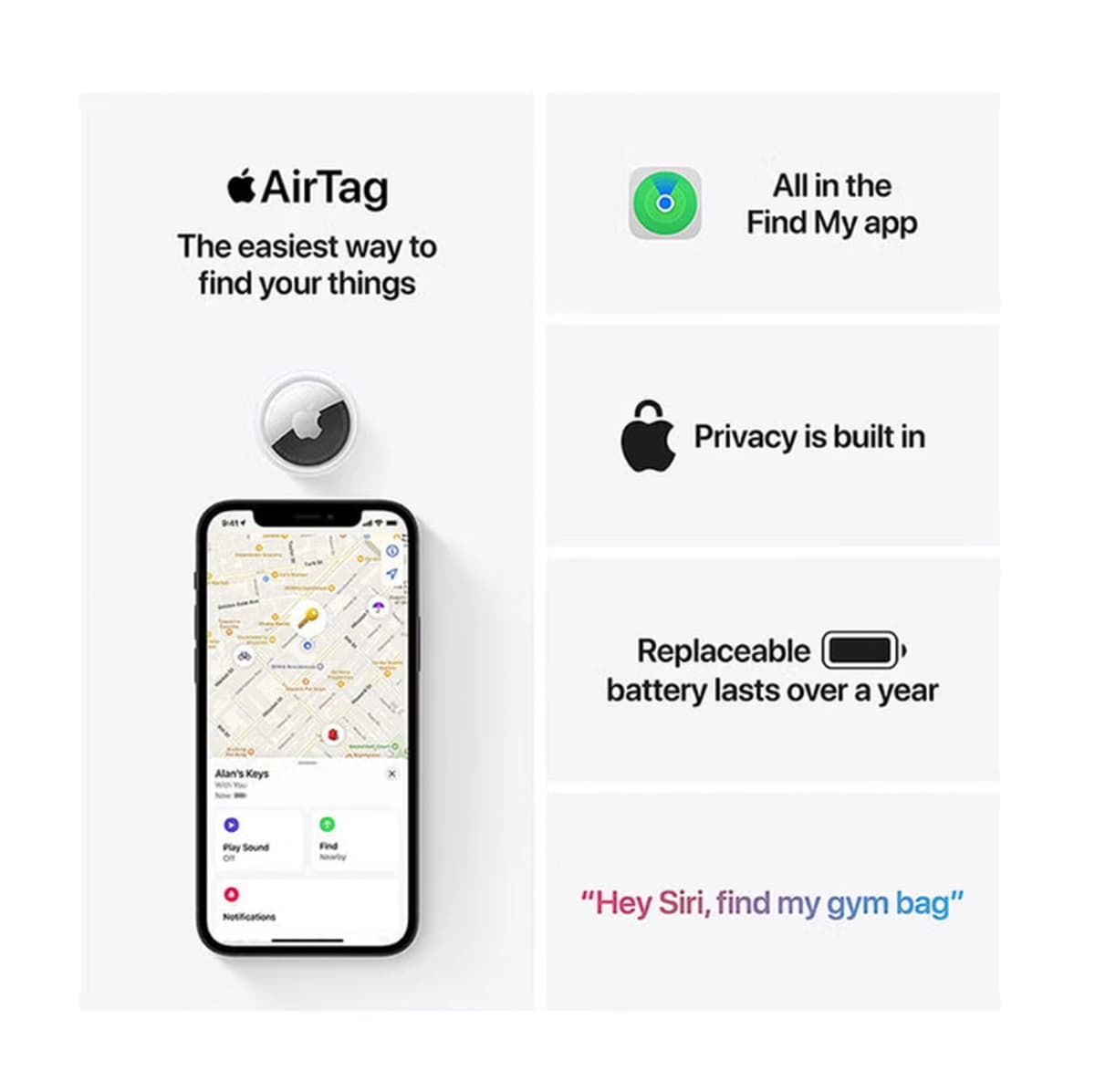 Apple AirTag Pack of 4 White-2-2