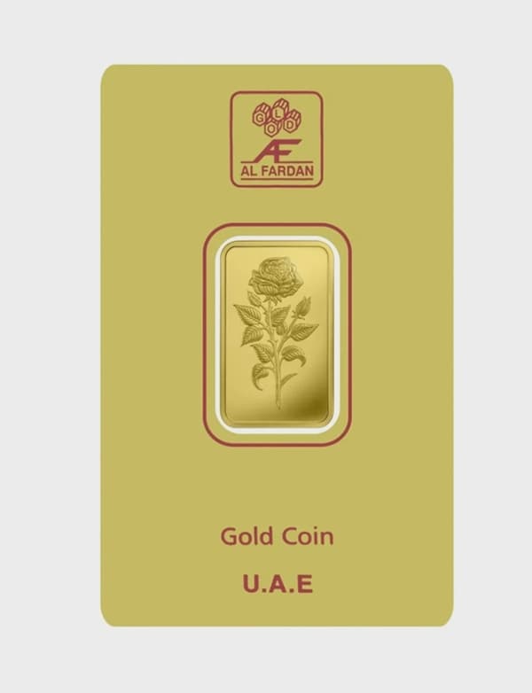 24K Gold Bar 5 gram Gold Bar Al Fardan UAE (999.9% Pure Gold)