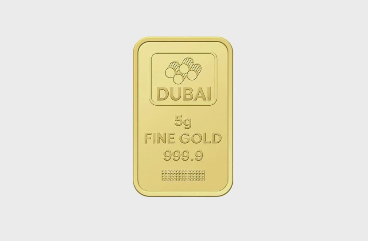Dubai Gold 5 Grams Pure 999.9 Fine Gold Bar - Variable Design-2-2