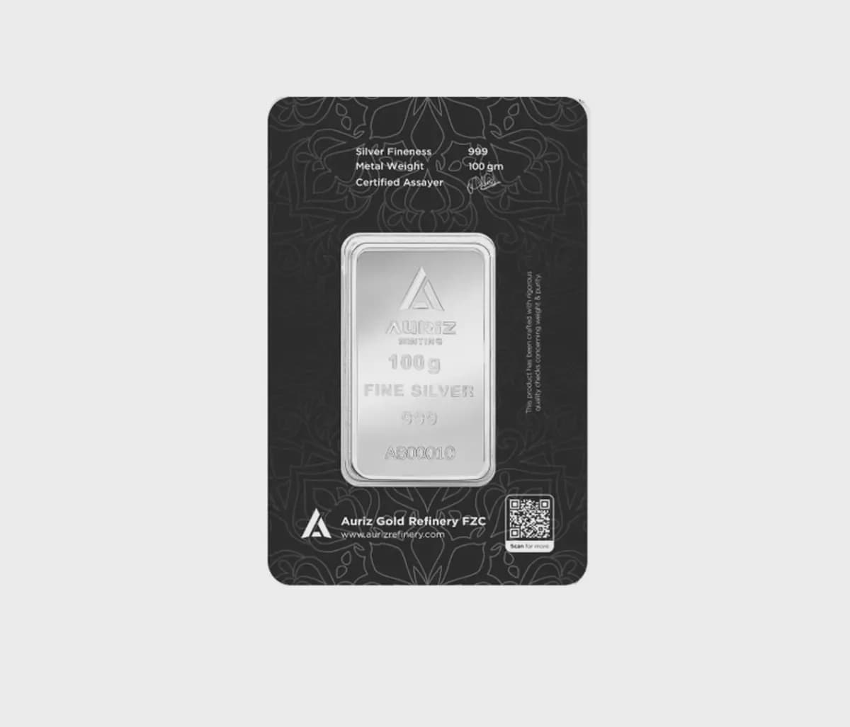 Auriz Mint 100g Fine Silver Bar-1-1