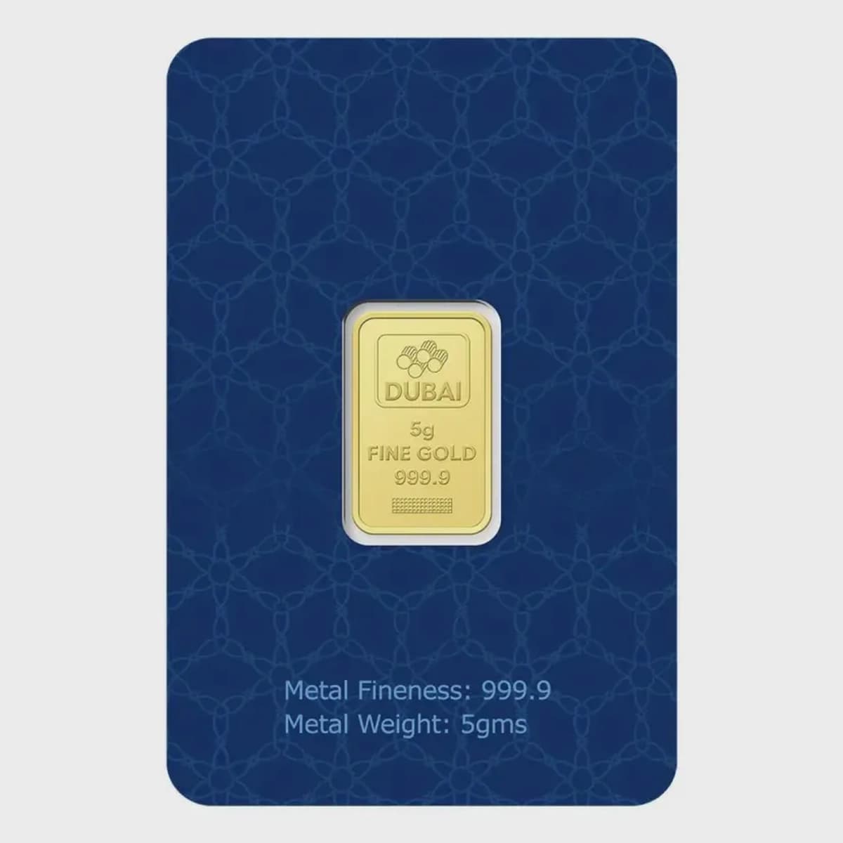 Dubai Gold 5 Grams Pure 999.9 Fine Gold Bar-3-3