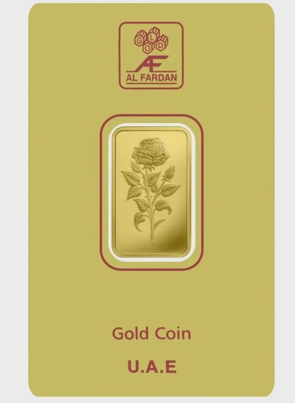 24K Gold Bar 5 gram Gold Bar Al Fardan UAE (999.9% Pure Gold) - Variable Design