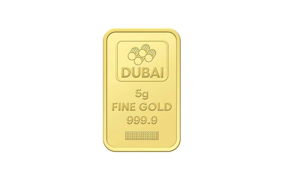 Dubai Gold 5 Grams Pure 999.9 Fine Gold Bar - Variable Design-2-2