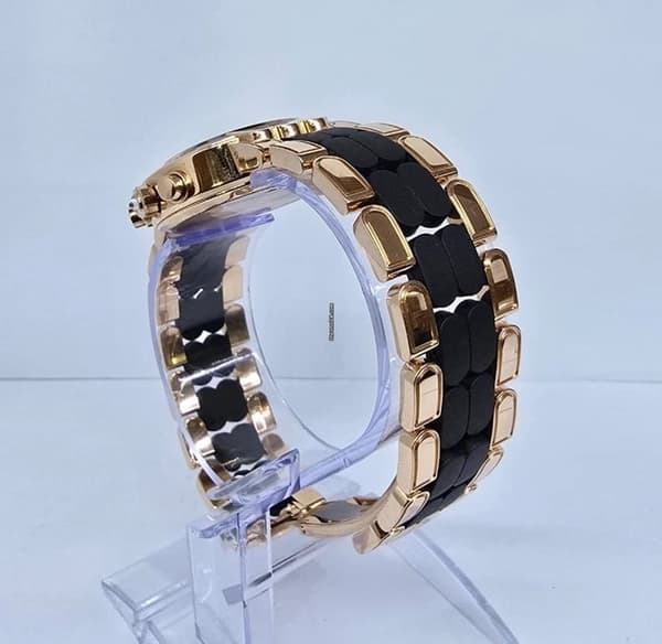 Harry Winston | Rose Gold with Chrono Black Dial with Diamond Paved Chrono | Condition: Like new & unworn | Year of production 2018 (Approximation) | Original box | No original papers